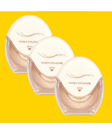 Finaugurate Glue-Free Invisible Double Eyelid Sticker Invisible Eye-Lifting By Sticked 120 Strips/Pack Akf Double Eyelid Tape Waterproof And Sweat Resistant (3pcs)