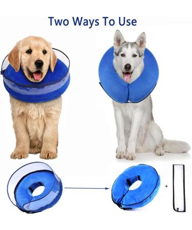 Small Crates for Dogs | 2-in-1 Inflatable Dog Collar for Recovery & Protection After Surgery | Best Protective Collar for Pets - Buy Online on GoSupps.com