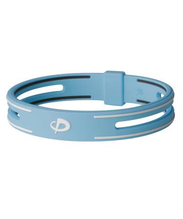Phiten S-PRO Titanium Bracelet 7.5 Inch Blue