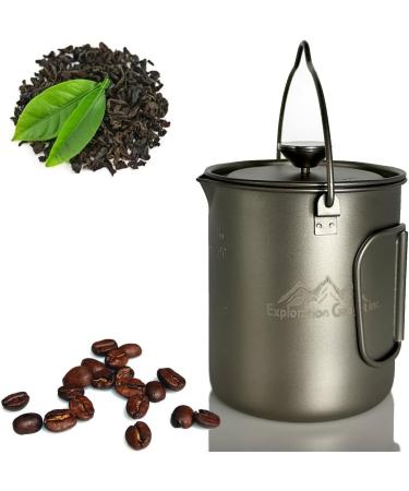 Titanium Camping Coffee Maker: French Press, Coffee & Tea Pot, Cookware Set - Buy Online on GoSupps.com