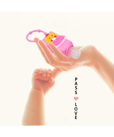 6 PCS Kids Keychain Hand Sanitizer Bottles Carrier Set - 30 ml/1 oz Empty Travel Size, Boys and Girls Gift - Buy Online on GoSupps.com