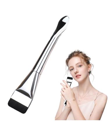 Irikdescia Flat Foundation Brush for Liquid Makeup Fishtail Shape Ultra Thin Makeup Brush Angled Liquid Foundation Brush for Liquid Creamy Concealer Brush