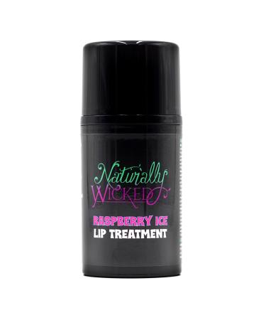 Naturally Wicked Raspberry Ice Lip Treatment 50ml - Hydrates Plumps & Heals with Hyaluronic Acid & Peptides