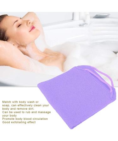 Back Scrubber for Shower - Exfoliating Elastic Bath Towel Strap in Purple | International Shipping - Buy Online on GoSupps.com