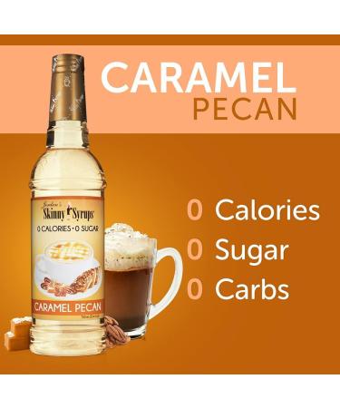 Jordan's Skinny Syrups Sugar-Free Coffee Syrup Caramel Pecan Flavoring for Chai Latte Protein Shake and More - Zero Calorie Gluten-Free Keto Friendly - 750ml (25.4 Fl Oz) - Buy Online on GoSupps.com