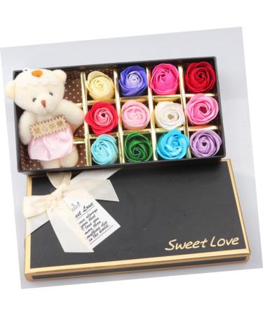 DOITOOL 12 Rose Bath Soap Loral Scented Bath Soap Ladies Bath Petals for Tub Red Pink Purple Blue Rose Essential Oil Soap Lotion Rose Soap Take a Bath Decorate - Buy Online on GoSupps.com