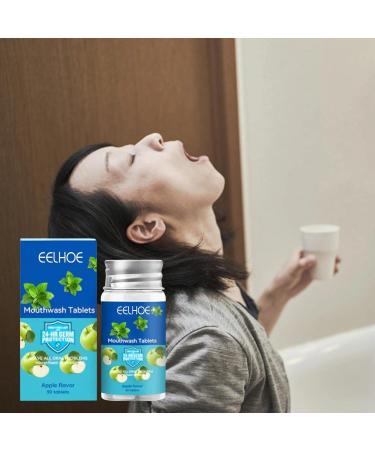 Mundwater Tabs - Fresh Breath & Sustainable Mouthwash with Green Apple Flavor | Easy to Use International Shipping - Buy Online on GoSupps.com
