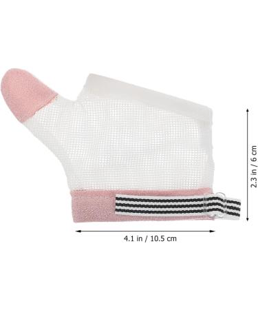 Ciieeo Anti-Eating Gloves for Toddlers - 2 Pairs of Soothing Finger Protection White Nylon Chew Prevention Anti-Suckling Mittens - Buy Online on GoSupps.com