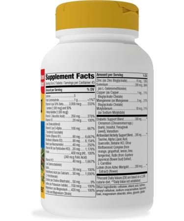 Nature's Way Completia Diabetic Multi-Vitamin - Iron Free, 90 Tablets for Optimal Health - Buy Online on GoSupps.com