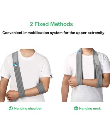Unizooke Arm Sling - Adjustable Medical Support Strap for Fractured Bones - Shoulder Rotator Cuff Immobilizer for Men and Women - Buy Online on GoSupps.com