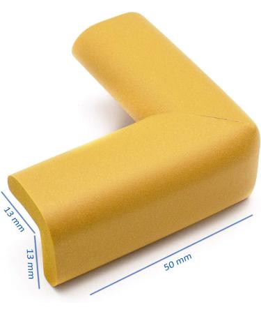 AKORD Baby Safety Corner Protectors for Desk Table Light Brown 7 cm x 6 cm - Buy Online on GoSupps.com