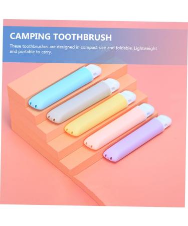 Buy Tovinanna 5-in-1 Collapsible Travel Toothbrush | Portable Mini Oral Care for Daily Use - Ideal for Travel - Buy Online on GoSupps.com