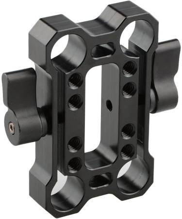 CAMVATE 15mm Rod Offset Raiser Clamp for Shoulder Rig Railblock System (Black Thumbscrew) - 1690 - Buy Online on GoSupps.com