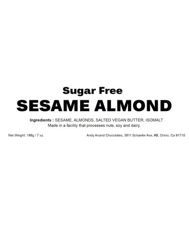 Buy Andy Anand's Sugar Free Sesame Almond Brittle - Italian Crunchy Delight | 7oz - International Shipping Available - Buy Online on GoSupps.com
