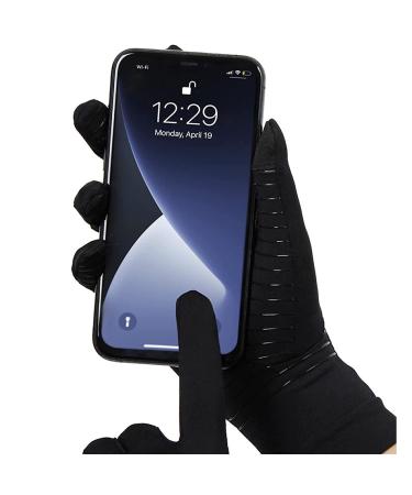 Medium Copper Compression Arthritis Gloves with Touchscreen Tips - Relief for Hand Pain, Carpal Tunnel, Rheumatoid, Inflammation, Tendonitis, and Nerve Damage - Ideal for Men and Women | 1 Pair - Buy Online on GoSupps.com