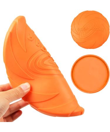 Buy Aimake 3-Piece Dog Frisbee Set - 15cm Natural Rubber for Land & Water - Dog Training Throwing & Catching Toys (Orange Pink Green) - International Shipping Available - Buy Online on GoSupps.com