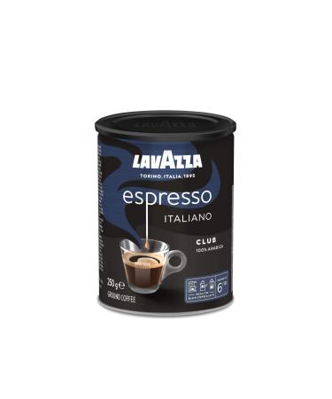 Lavazza Club Espresso Italiano Ground Coffee 250g Can