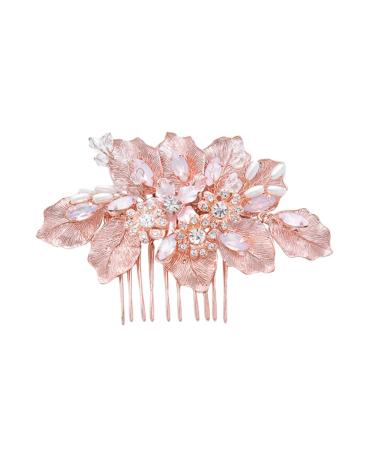 DOITOOL Side Hair Comb Bridal Wedding Hair Comb Bridal Hair Pin Wedding Head Jewelry Wedding Headdress Hair Comb Clip Wedding Headwear Tiara Bride Accessories Wedding Dress