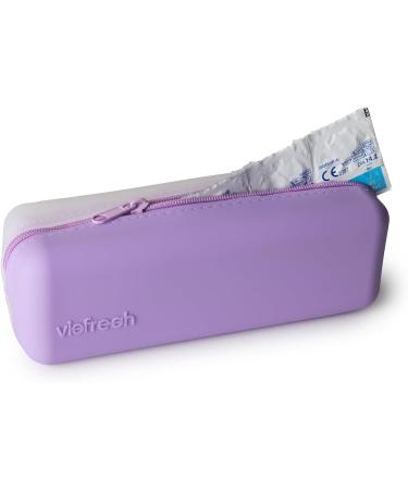 Visfresh Travel-Friendly Disposable Daily Contact Lens Case Organizer Premium Quality Water-Resistant Silicone Case with Clearly Labeled R & L Storage up to 30 lenses (Purple) - Buy Online on GoSupps.com