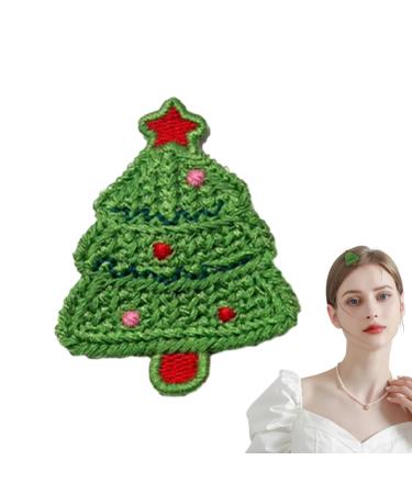 Knitted Hair Clips | Decorative Cartoon Barrettes - Soft Hair Accessories for Daily Life Dating Travel Cute Hair Pins for Stage Show Tiaowei Tree
