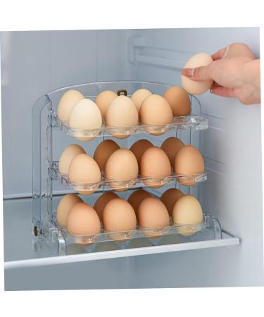 Plastic Egg Holder 3pcs Egg Storage Box Eggs Refrigerator Egg Holder Egg Tray Kitchen re-usable - Buy Online on GoSupps.com