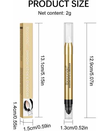 Eyeshadow Stick | 2-end Natural Waterproof Eyeshadow Stick Long Lasting Shimmer Cream Eyeshadow Pencil Crayon for Favor Pochy 1# - Buy Online on GoSupps.com