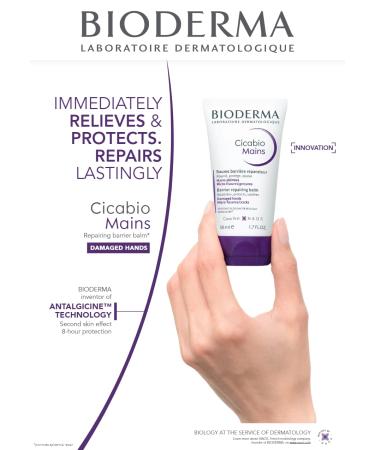 Bioderma Cicabio Main 50ml - Soothing Repair Cream for Sensitive Skin | Buy Online Worldwide - Buy Online on GoSupps.com