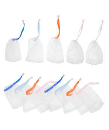 Beavorty 20pcs Soap Mesh Bag Soap Bag Foaming Facial Foaming Soap Convenient Soap Pouch Pocket Nylon 15.50X9.00X0.50CM As Shown