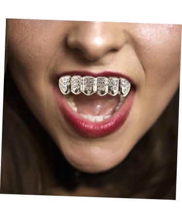 Anneome 1 Set Punk Clothes Halloween Costumes Wolf Fangs Teeth Top Costume Party Favors Prom Diamond - Buy Online on GoSupps.com