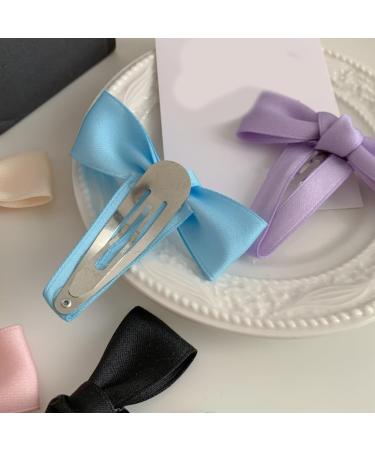 hgnxa Delicate Elegant Style Side Clip Hair Clip Sweet Girls y Style 3D knot Balletcore Purple - Buy Online on GoSupps.com