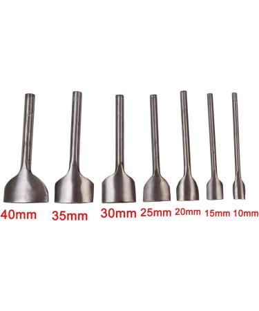 Baitaihem 7 Pcs Leather Craft Half-Round Cutter Punch Set - 7 Sizes (10mm-40mm) for Wallets, Belts, Bags - Buy Online on GoSupps.com