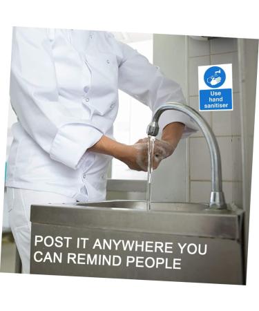 Healvian 5pcs Hand Sanitzer Poster Stickers Decal Safety Informative Sign Wash Your Hands Sign Bathroom Sink Sticker Hand Sanitiser Decals Pvc Safety Warning Decals Use Hand Sanitiser Sign 20X15X1cm As Shown 5pcs - Buy Online on GoSupps.com