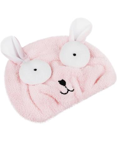 Ultra Absorbent Hair Drying Towel for Women & Girls | Cute Cartoon Microfiber Quick Dry Turban for Long Curly Hair | Pink Spa & Salon Head Wrap - Buy Online on GoSupps.com