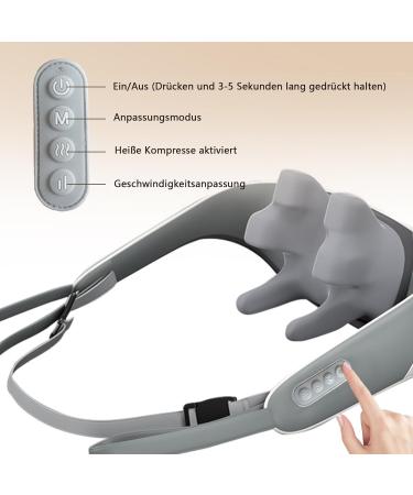 Neck & Shoulder Massage Device with Heat | Relief for Muscles | Perfect Gift for Men Women & Parents - Buy Online on GoSupps.com