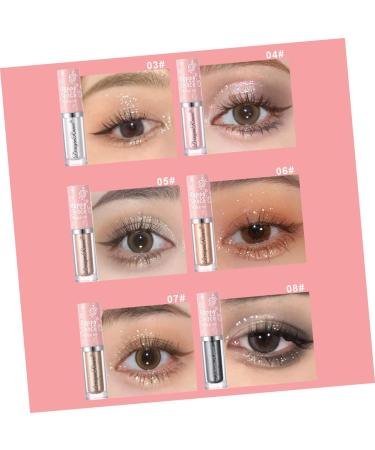 DOITOOL 8pcs Eye Shadow Eyeshadow Eye Glitter Makeup Metallic Glitter Eye Makeup Cosmetic Miss Liquid - Buy Online on GoSupps.com