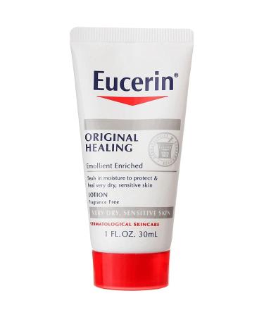 Eucerin Dry Skin Therapy Original Moisturizing Lotion 1 Fl. Oz. (3 Pack Value Bundle) by Eucerin