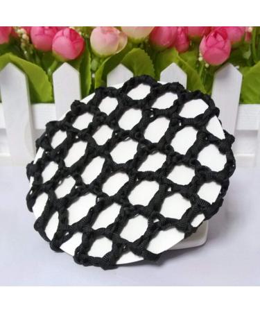 Romote Women Nylon Hair Bun Cover Snoods - 4 Pack Black Hair Net for Ballet & Dance Skating - Buy Online on GoSupps.com