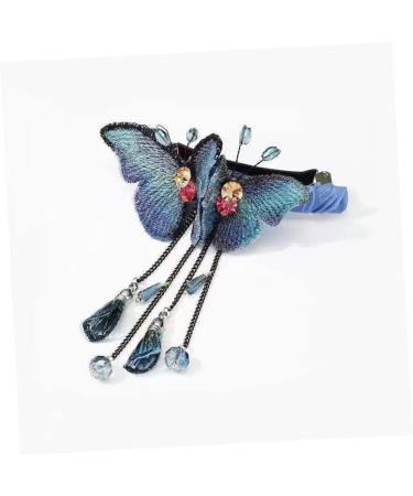 Angoily Butterfly Spring Hair Clip Barrettes Claw Clips for Girls Ladies Hair Accessories Hair Claws Girls Hair Accessories Girls Hair Clips Rhinestones of Hairpin - Buy Online on GoSupps.com