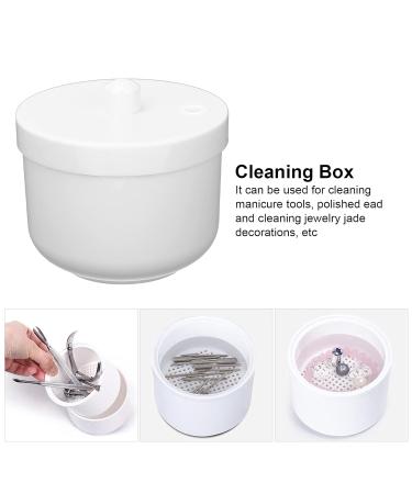 Nail Art Cleaning Box - Heat Resistant Manicure Tool for Home Nail Salon | White - Buy Online on GoSupps.com