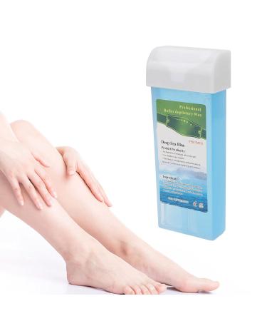 Gentle Sea Blue Depilatory Wax Cartridge - Portable Roll-On Wax for Armpit Hair Removal - Home Use - Buy Online on GoSupps.com