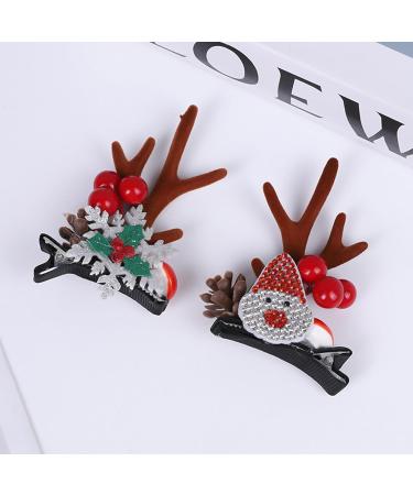 Antlers Hair Pins - Reindeer Antlers Ears Barrettes - Deer Horn Barrettes Ornament Accessories for Friends Women Family  - Buy Online on GoSupps.com