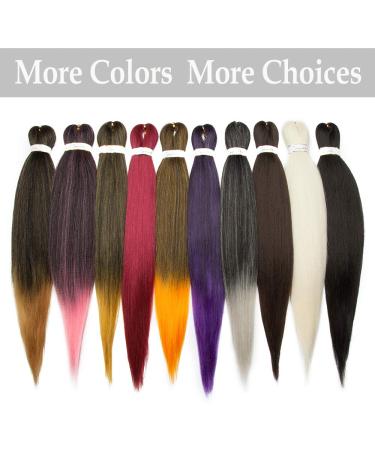 Silk-Co Braids Hair Extensions - Pre-Stretched Crochet Twists | 3 Bundle Afro Hair | 50cm Black & Silver | International Shipping - Buy Online on GoSupps.com