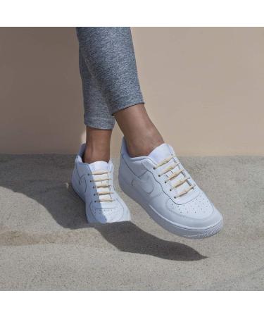 HICKIES 2.0 Elastic Tie-Free Shoelaces - Desert Beige | International Shipping Available - Buy Online on GoSupps.com