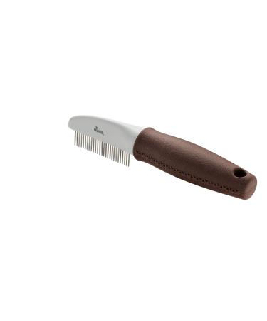 HUNTER SPA grooming comb with rotating teeth for the care of top coat and undercoat 19.0 x 4.0 cm M grey / brown