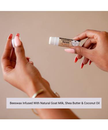 Dionis Vanilla Bean Goat Milk Hand Cream & Lip Balm Set - 1 oz & 0.28 oz - Made in USA - Cruelty-Free, Paraben-Free - Buy Online on GoSupps.com