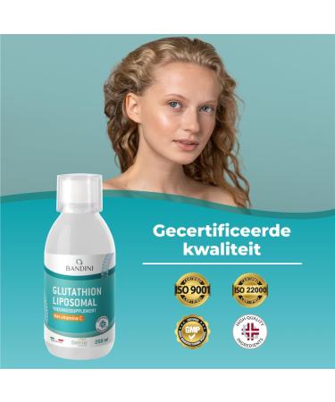 Bandini Liposomal Glutathione + Vitamin C Reduced Setria LGlutathione 250mg with Vitamin C 790mg per dose High bioavailability Powerful Antioxidant Supplement 250ml - Buy Online on GoSupps.com