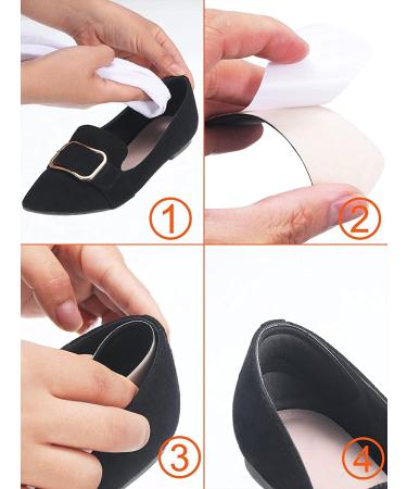 6 Pairs Self-Adhesive Heel Cushion Pads for Women and Men - Black - Buy Online on GoSupps.com