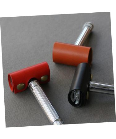 Magiclulu Travel Razor with Leather Cover - Men's Manual Razor & Protection Cap | Compact Kunstleather Storage 8.5x4.5cm - Buy Online on GoSupps.com