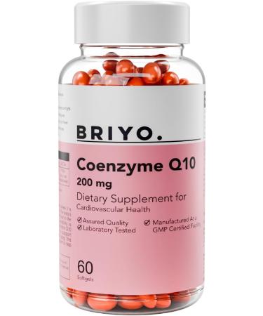 Briyosis Coenzyme Q10(Coq10) 200 Mg-60 Softgels-Formulated to Provide Superior Absorption Antioxidant Heart Health Boost Energy Supplement High Strength Healthy for Men/Women - Buy Online on GoSupps.com