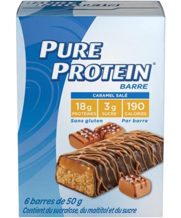 Pure Protein Bars Gluten Free Snack Bars Chocolate Salted Caramel 50 gram 6 Count Multi-colored & Bars Gluten Free Snack Bar Peppermint Bark 50 gram 6 Count - Buy Online on GoSupps.com